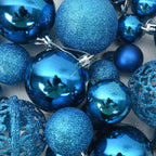 Conjunto de bolas de natal 100 pcs azul — foto 7