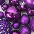 Conjunto de bolas de natal 100 pcs roxo — foto 7