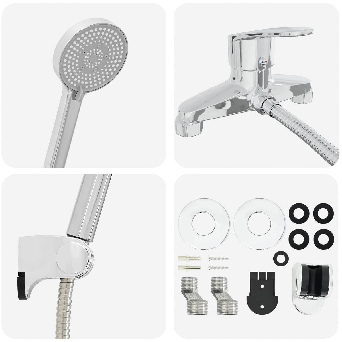 Conjunto de Cabeça de Chuveiro Chrome G 1 / 2 polegadas — foto 7