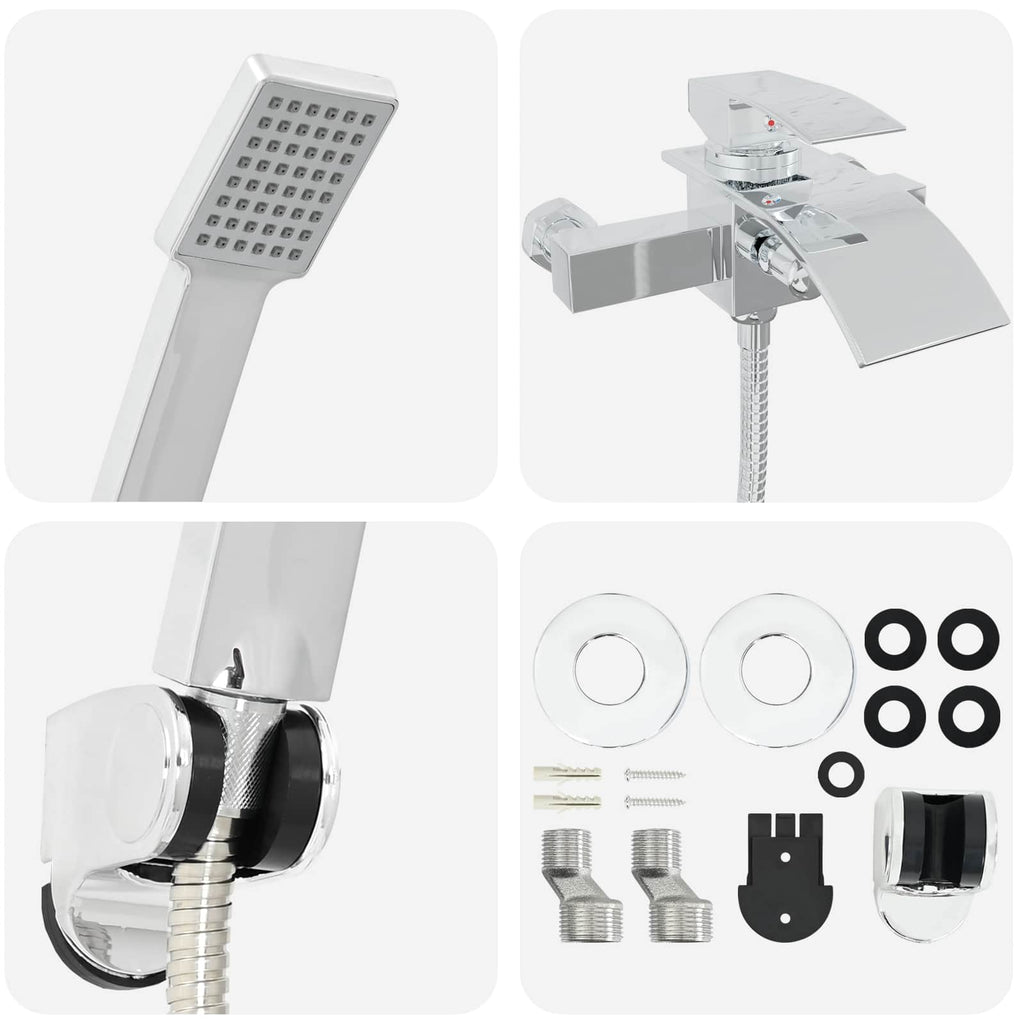 Conjunto de Cabeça de Chuveiro Cromo G 1/2 polegadas — foto 7