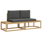 Conjunto de Sofás para Exterior 2 unid. Branco e Antracite — foto 2