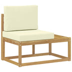 Conjunto de Sofás para Exterior 2 unid. Branco e Creme — foto 3