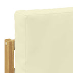 Conjunto de Sofás para Exterior 2 unid. Branco e Creme — foto 4
