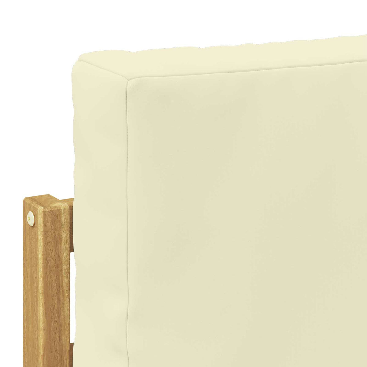 Conjunto de Sofás para Exterior 2 unid. Branco e Creme — foto 4
