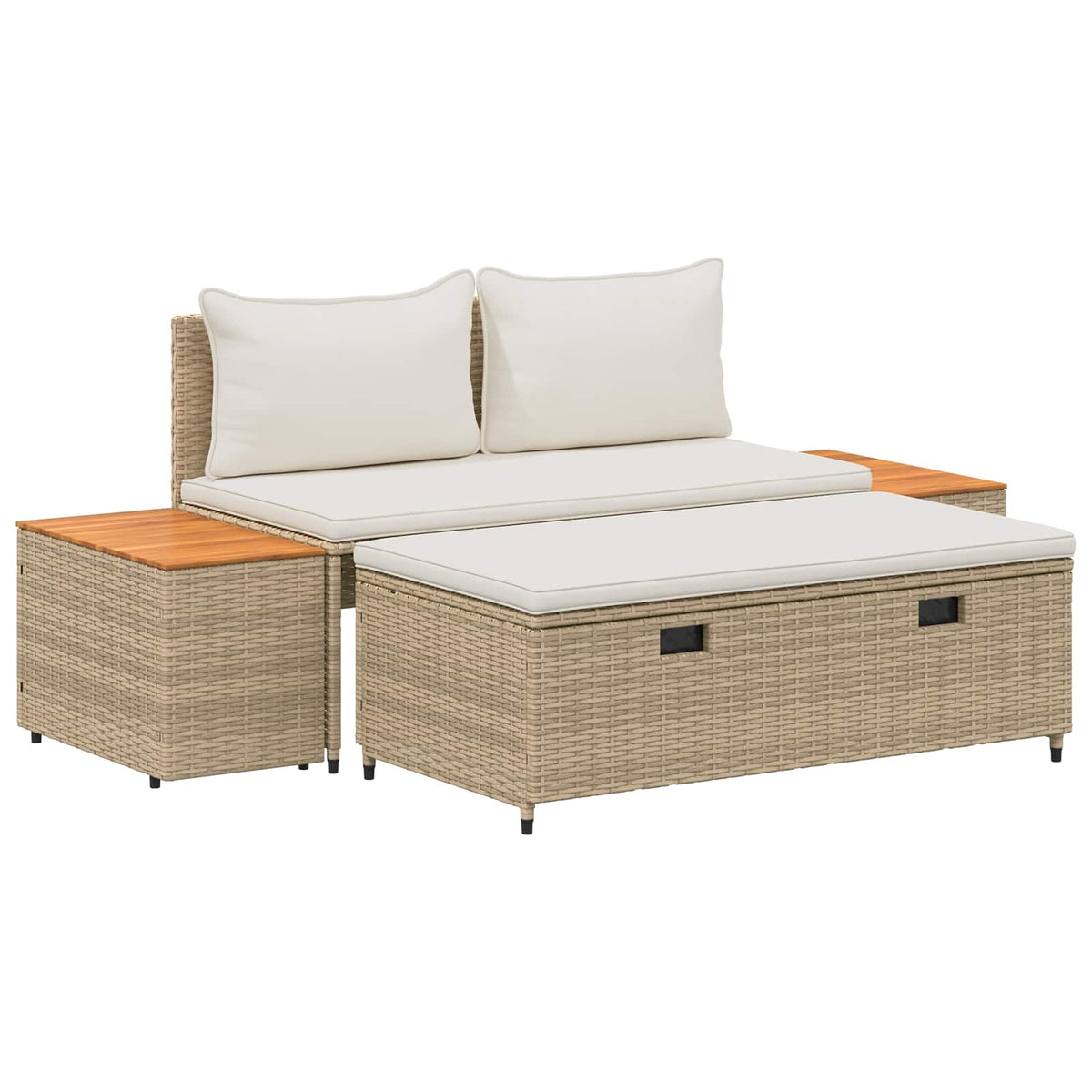 Conjunto de Sofás para Exterior 4 -Seater 4 unid. Retangular — foto 2