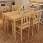 Conjunto Mesa com 4 Cadeiras / Madeira — foto 1