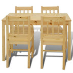 Conjunto Mesa com 4 Cadeiras / Madeira — foto 2