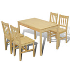 Conjunto Mesa com 4 Cadeiras / Madeira — foto 5