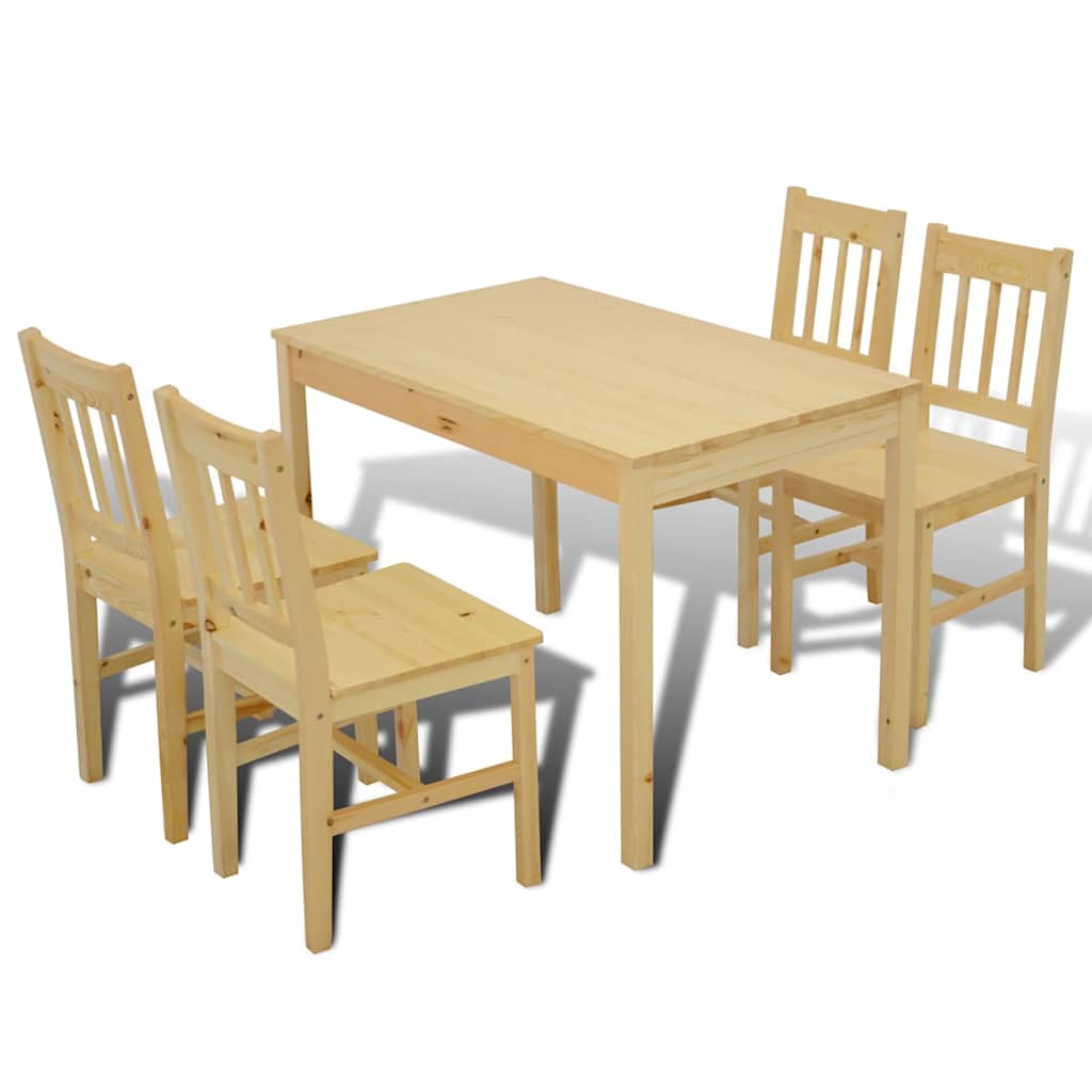 Conjunto Mesa com 4 Cadeiras / Madeira — foto 5