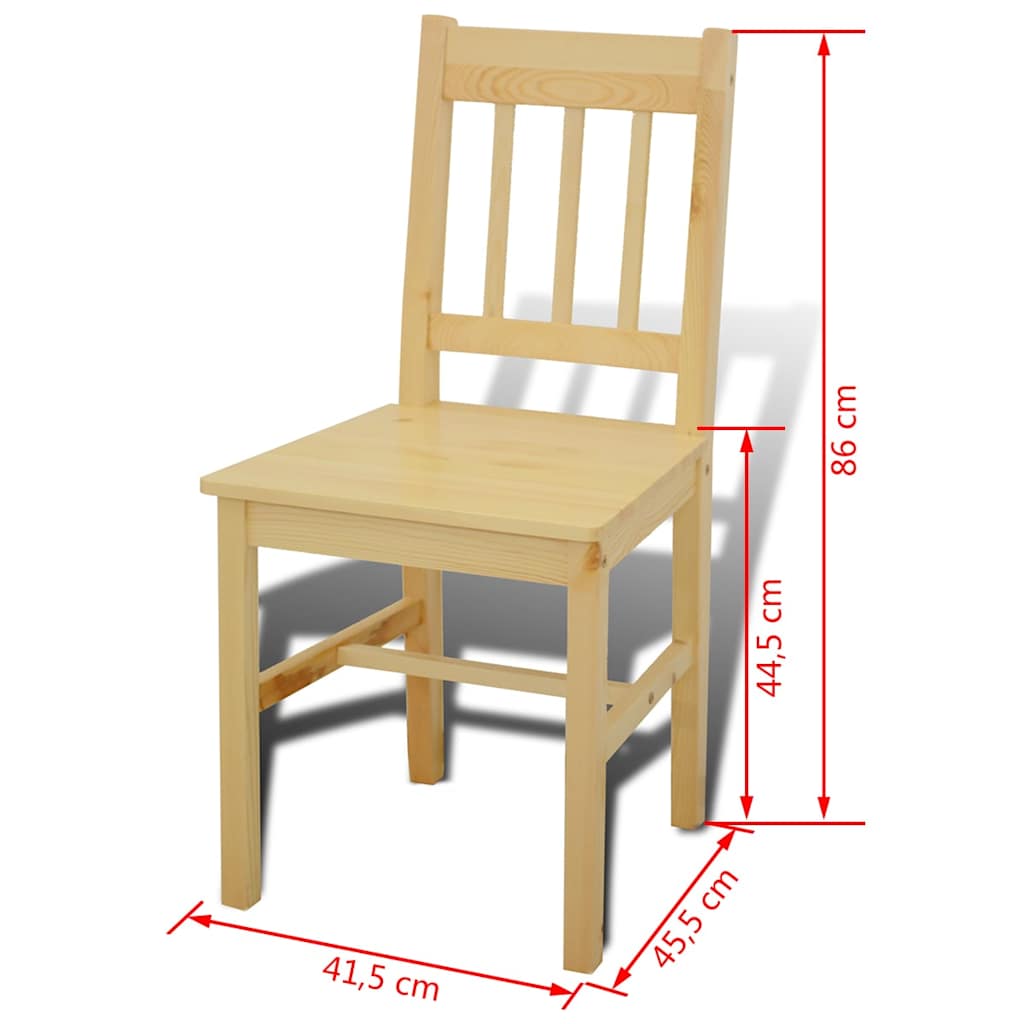 Conjunto Mesa com 4 Cadeiras / Madeira — foto 7