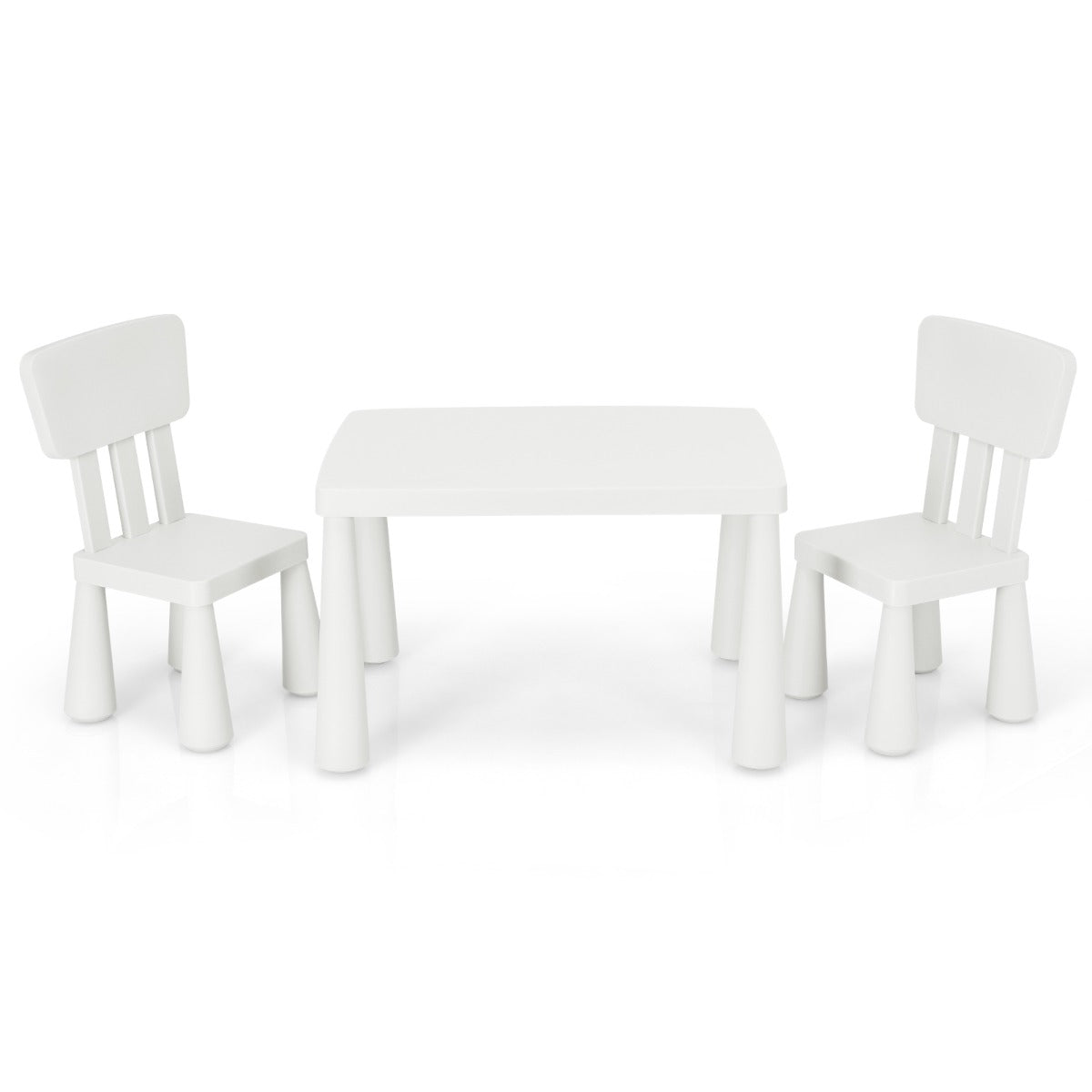 Conjunto Mesa e 2 Cadeiras Infantis para Comer, Desenhar e Atividades 76,5x54,5x49,5cm — foto 2