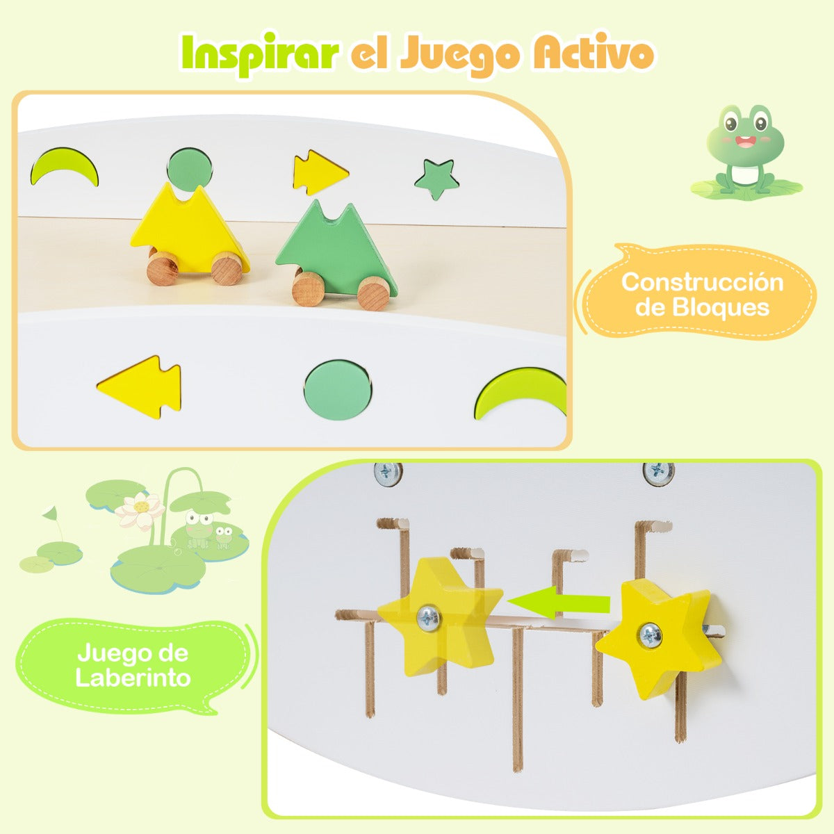 Conjunto Triangular 7 em 1 Escalada Madeira com Rampa, Escada e Arco Montessori — foto 9