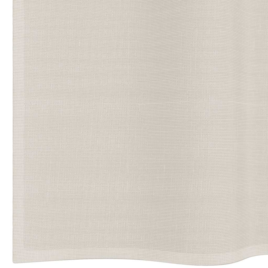 Cortinas de voile com aba 2 pcs creme — foto 5