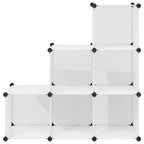Cubos de arrumação com 6 compartimentos branco — foto 2