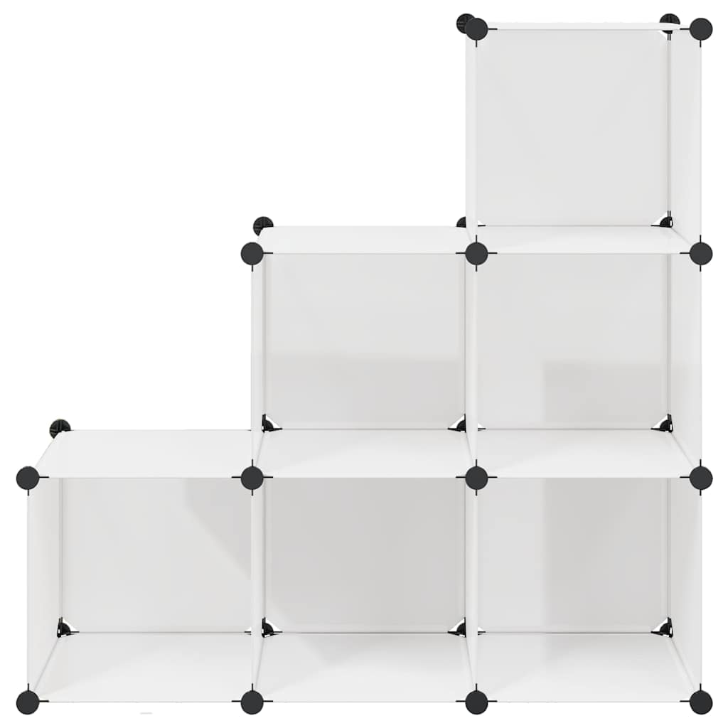 Cubos de arrumação com 6 compartimentos branco — foto 2