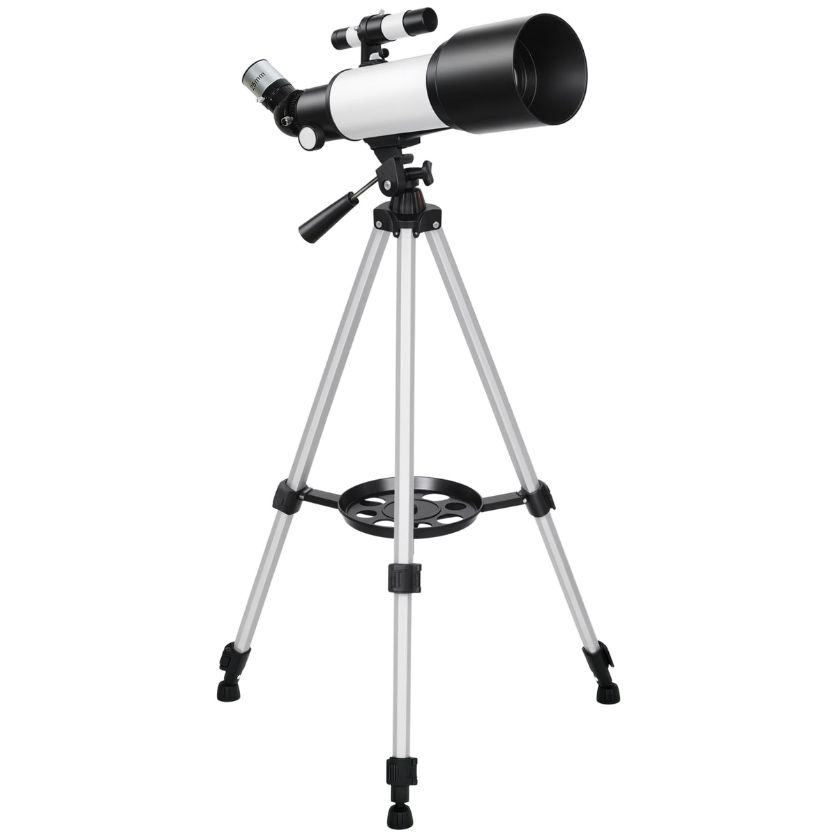 Telescópio Astronômico para Adultos e Iniciantes 70 mm, 2 Ocular 40X/16X, Tripé Ajustável, 80 x 80 x 135 cm, Branco — foto 1