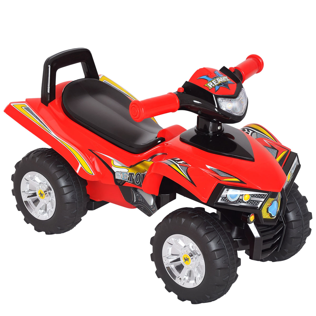 Quad passeio de criança Carro de bebê sem pedais brinquedo com chifre 60x38x42cm — foto 1