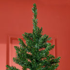 Árvore de Natal Artificial 210cm com 865 Ramos Ecológicos Decoração de Natal para Interiores Φ91x210cm Verde — foto 7