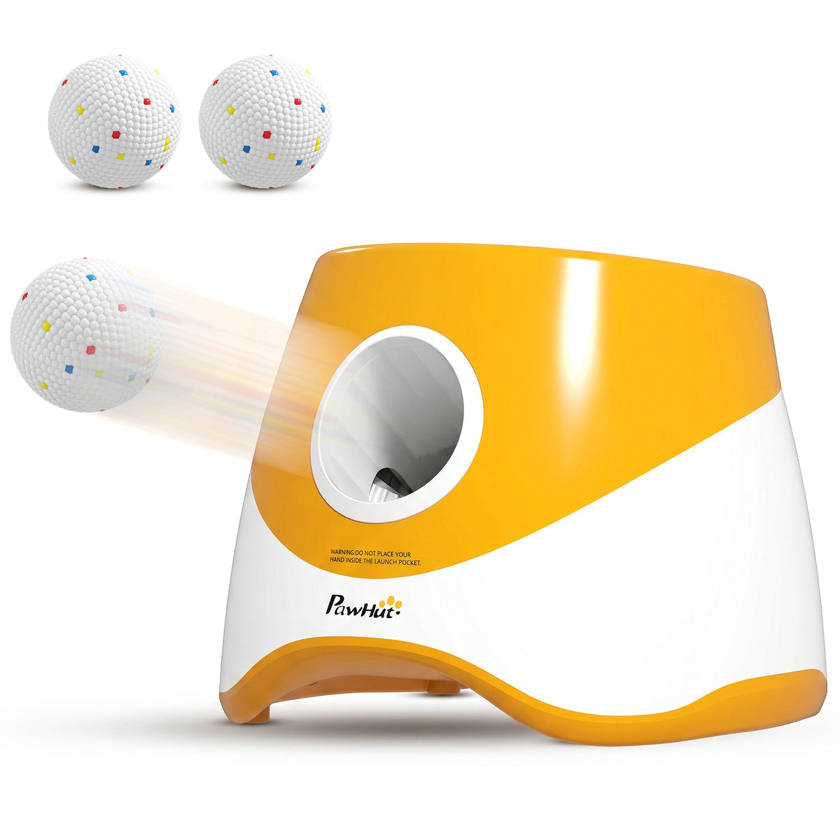 Lançador Automático de Bolas Máquina Interativa com 3 Bolas 3 Distâncias 6 m/10 m/14 m para Cães Pequenos e Médios — foto 1