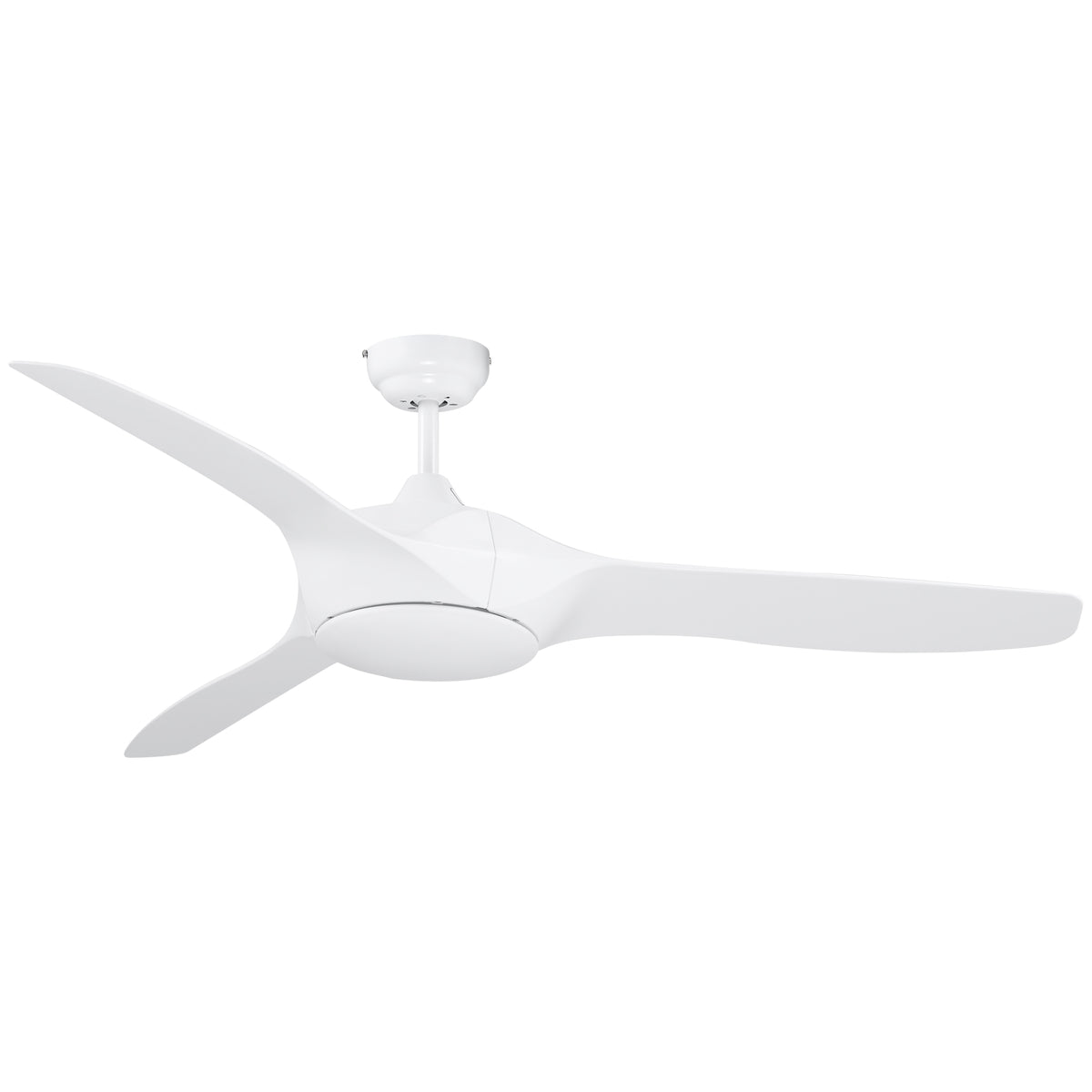 Ventoinha de Teto Diâmetro 132cm com Luz LED Controle Remoto 3 Lâminas Reversíveis 6 Velocidades e Temporizador Silencioso para Dormitório Sala de Estar Sala de Jantar Branco — foto 1