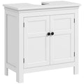 Móvel para Lavatório Pousar Móvel para Lavatório Moderno com Prateleira Ajustável e Portas Magnéticas 60x30x60 cm Branco — foto 1