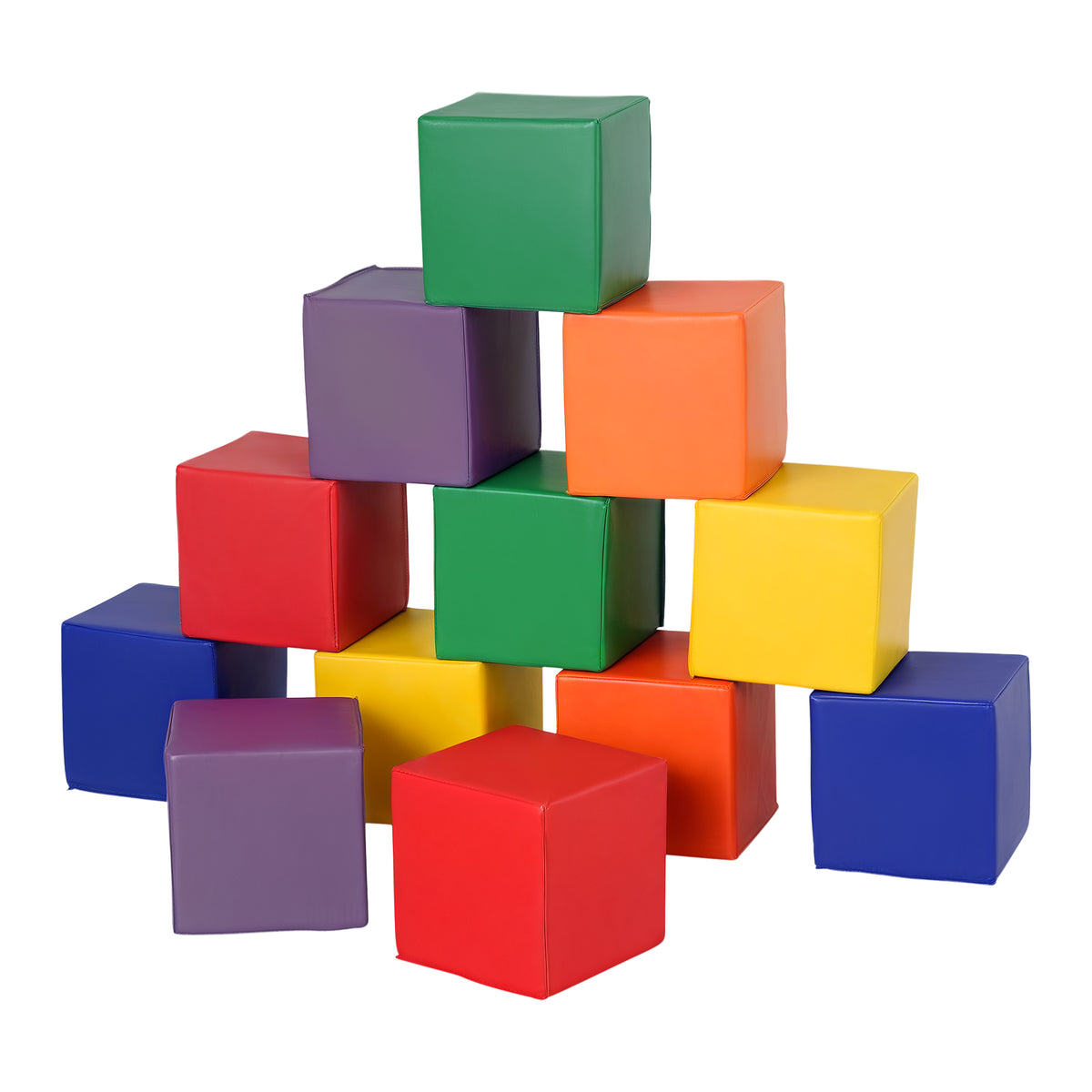Conjunto de 12 Blocos Psicomotricidade para Crianças Blocos de Construção Figuras de Construção Brinquedo para Aprendizagem Multicor — foto 1