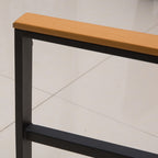 Conjunto de Móveis de Vime e 4 Peças com Almofadas Acolchoadas 2 Poltronas 1 Sofá Duplo e Mesa de Centro com Vidro Temperado para Jardim Varanda Preto — foto 8