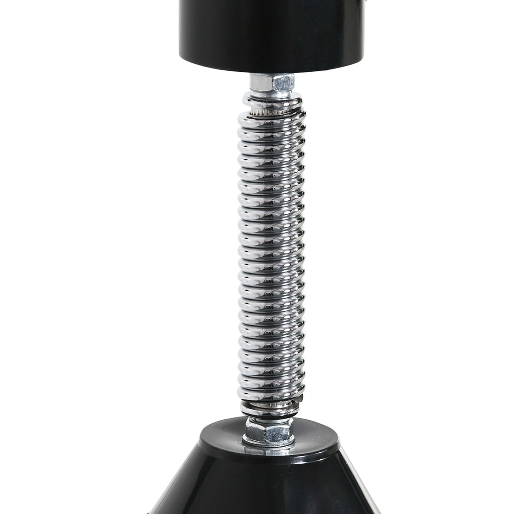 Punching Ball de Boxe Montado na Parede Altura Ajustável com Barra Giratória e Inflador Bola de Velocidade para Adultos e Adolecentes 79x72x20cm Preto e Vermelho — foto 8