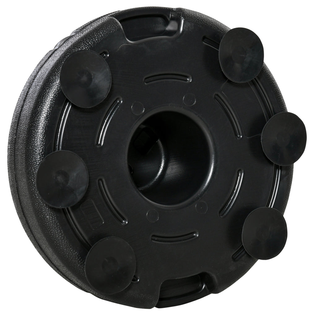 Saco de Boxe de Pé com Altura Ajustável de 4 Níveis Punching Ball com Base Preenchida Luvas e Inflador para Adultos e Adolescentes Ø45x132-158cm Preto e Vermelho — foto 8