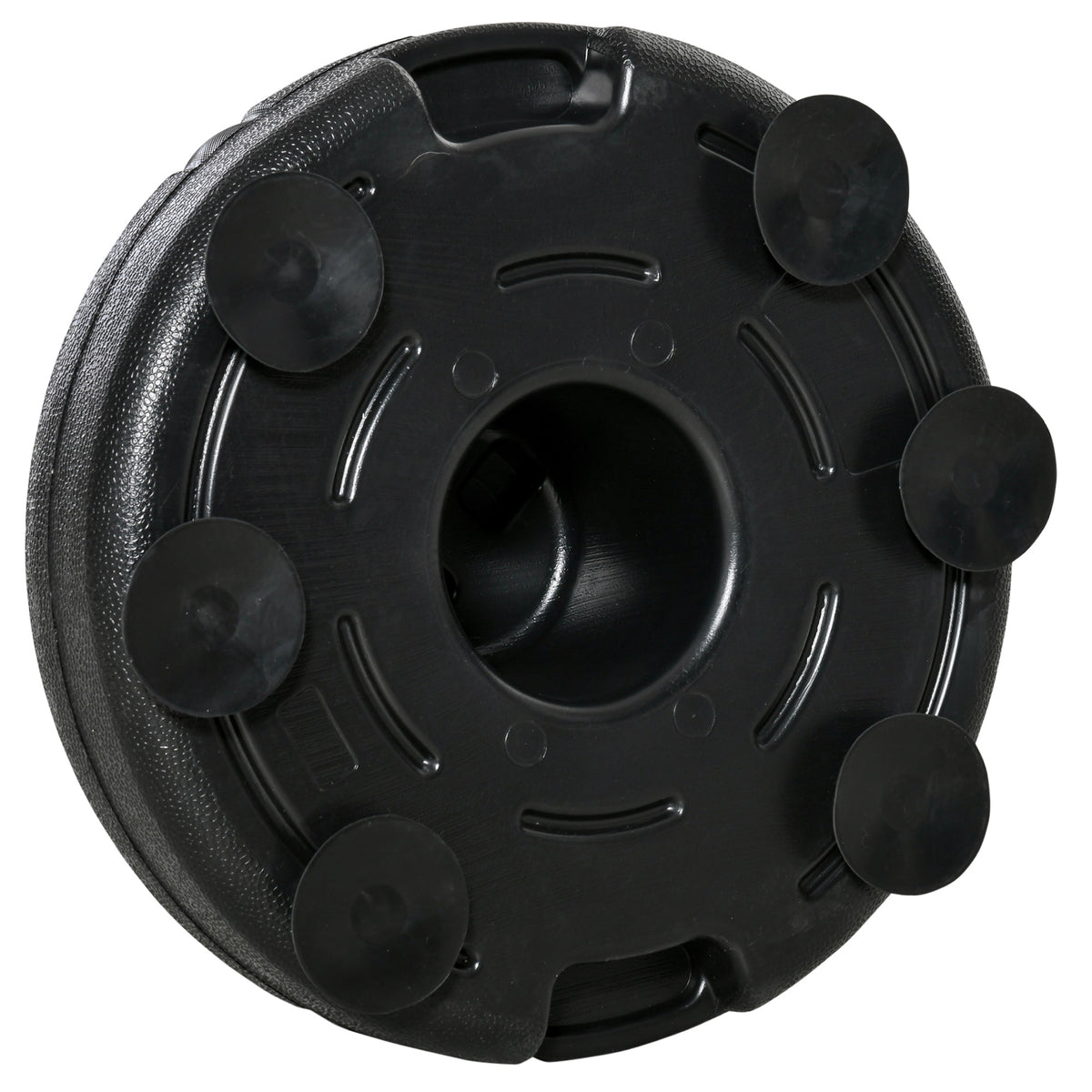 Saco de Boxe de Pé com Altura Ajustável de 4 Níveis Punching Ball com Base Preenchida Luvas e Inflador para Adultos e Adolescentes Ø45x132-158cm Preto e Vermelho — foto 8