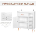 Armário Gabinete Móveis Multiuso para Sala de Jantar Sala de Estar Casa de Banho Corredor 80x29,5x96cm — foto 7