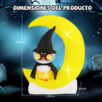 Decoração Inflável de Halloween com Coruja e Lua Iluminada LED 130 x 155 cm — foto 3