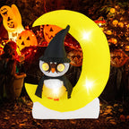 Decoração Inflável de Halloween com Coruja e Lua Iluminada LED 130 x 155 cm — foto 4
