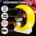 Decoração Inflável de Halloween com Coruja e Lua Iluminada LED 130 x 155 cm — foto 8
