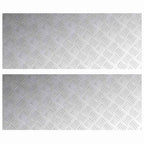 Degrau 2 unid. 100 x 40 cm Prateado Alumínio Retangular — foto 2
