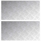 Degrau 2 unid. 80 x 40 cm Prateado Alumínio Retangular — foto 2