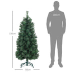 Árvore de Natal 150 cm Árvore de Natal Artificial com 354 Ramos e Suporte de Metal Árvore de Natal para Sala Interior Verde — foto 3
