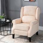Poltrona de Massagem Poltrona Relax Reclinável com Controlo Remoto 2 Áreas de Massagem Bolso Lateral 78x83x101 cm Bege — foto 2
