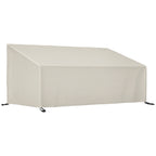 Capa Protetora para Móveis de Jardim Cobertura de Móveis de Tecido Oxford 600D Impermeável para Sofás Bancos 218x111x63-101 cm Bege — foto 1