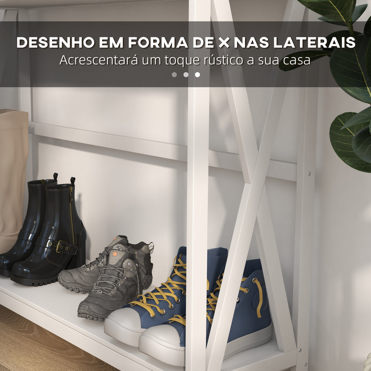 Mesa Consola Clássica com 1 Gaveta e 1 Prateleira de Armazenamento para a Entrada Mesa Auxiliar Sala de Estar Estilo Elegante 100x30x81cm Branco — foto 5