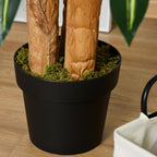 Planta Artificial Decorativa Dracaena com Pote Árvore Sintética 66 Folhas para Jardim Varanda Escritório Sala Ø20x160 cm Verde — foto 7