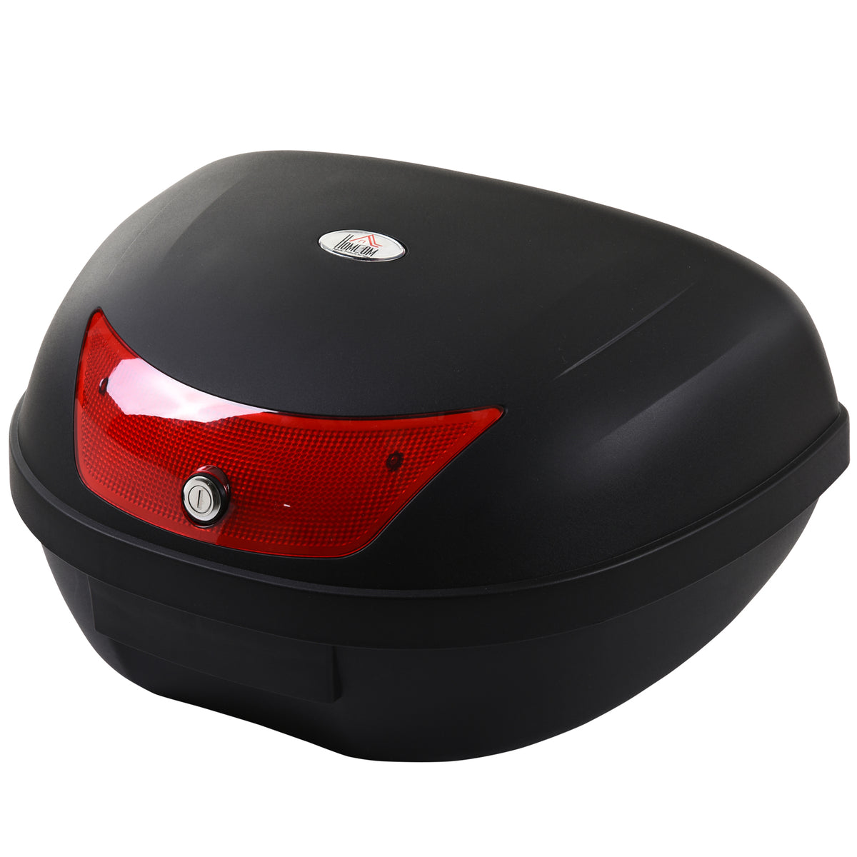 Mala para Motocicleta Mala para Mota Capacidade de 48L com Fechadura e 2 Chaves 59x43x33 cm Preto e Vermelho — foto 1
