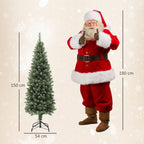 Árvore de Natal 150 cm Árvore de Natal Artificial com 395 Ramos e Suporte de Metal Árvore de Natal para Sala de Estar Interior Verde — foto 3