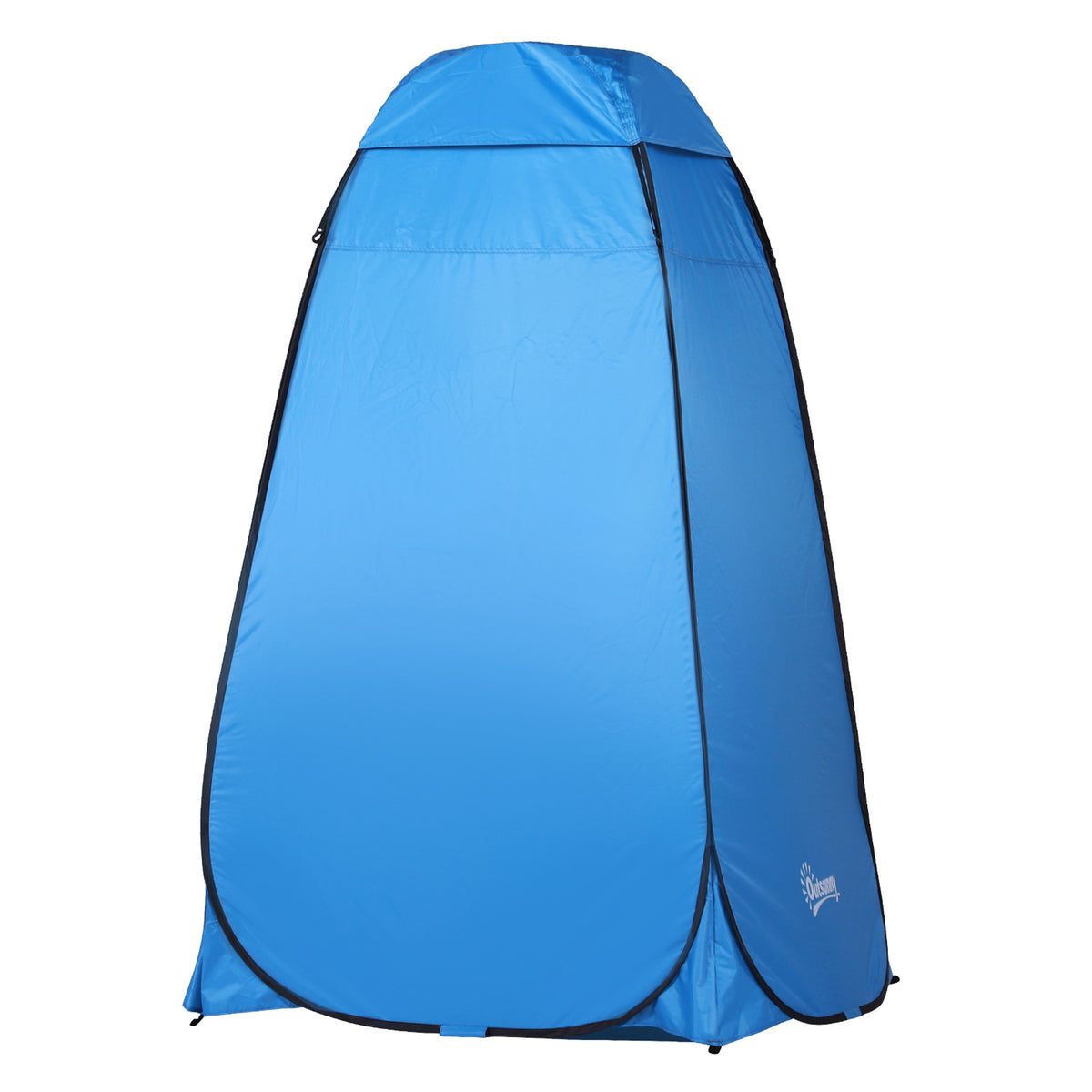 Tenda de Duche Pop-Up Tenda de Privacidade Portátil com Bolsa de Transporte para Vestiário 120x120x190 cm Azul — foto 1