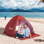 Tenda Pop-up Instantâneo e Portátil com Janelas Protetoras para Piquenique, Praia e Camping com Proteção UV — foto 2