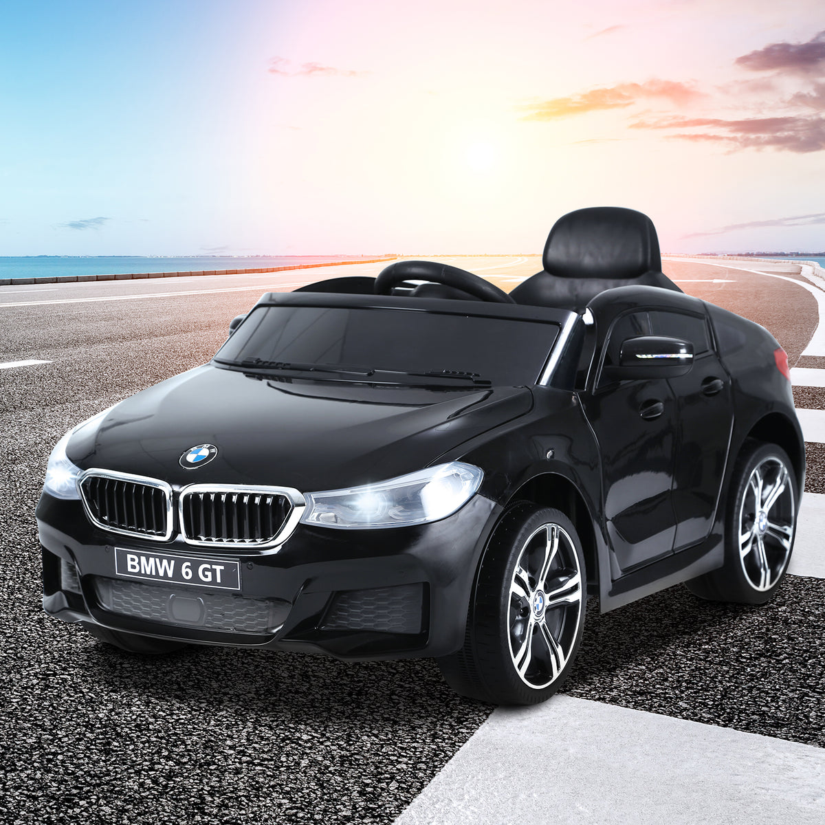 Carro elétrico para criança BWM 6GT a partir de 3 anos de idade com controle remoto Carga 30 kg 106x64x51cm — foto 2