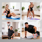 Kettlebell 14 kg Peso Russo com Revestimento de PU e Enchimento de Areia para Treinamento em Casa Ginásio 26x18x32 cm Vermelho e Cinza — foto 7