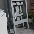 Suporte de Madeira para Plantas Dobrável Estante Decorativo para Vasos de 3 Níveis com Estrutura em Forma de A para Jardim Pátio Varanda 100x36x112 cm Cinza — foto 7