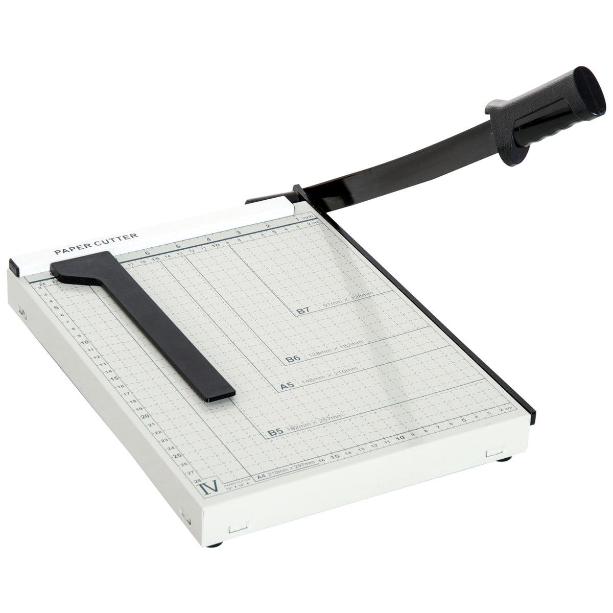 Cortador de Papel A4 Cortador de Papel Profissional para Papéis Fotografia Escritório Estúdio Escola Capacidade 12 Folhas com Régua 48x26,5x5 cm Branco — foto 1