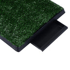 Sanita para Cães com Relva Artificial e Bandeja Sanita Interior para Animais de Estimação com Bandeja Lavável 51x63x6 cm Verde — foto 8